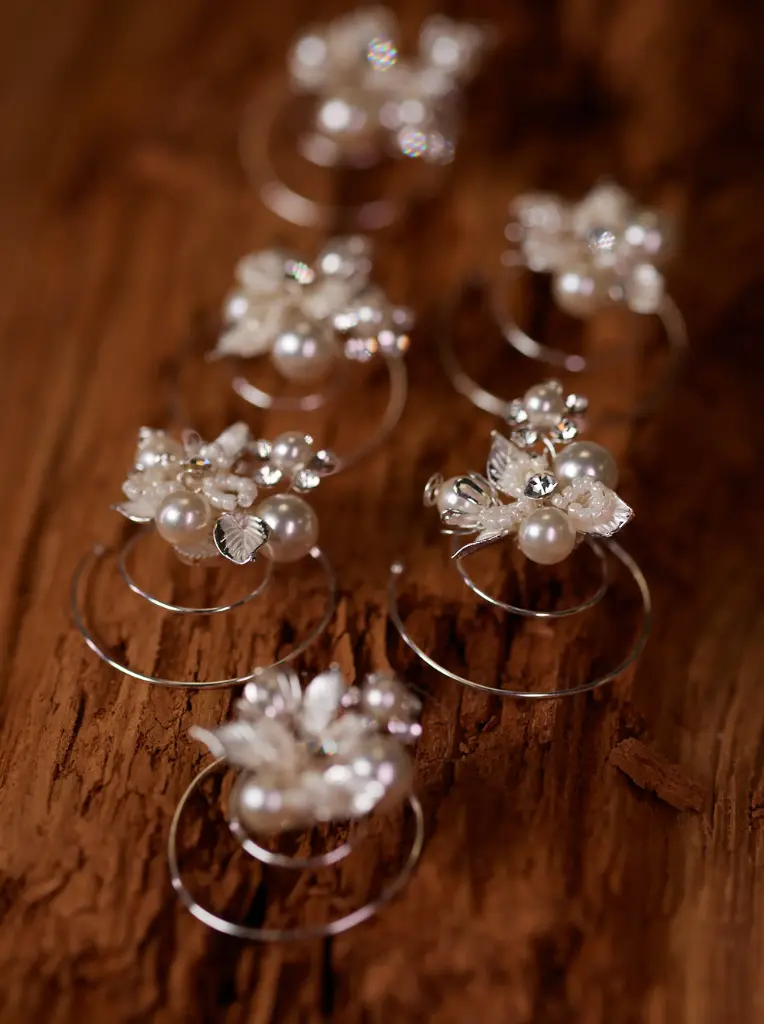 Curlies 5115 - 6 Pieces - 2 cm (Silver-Plated)