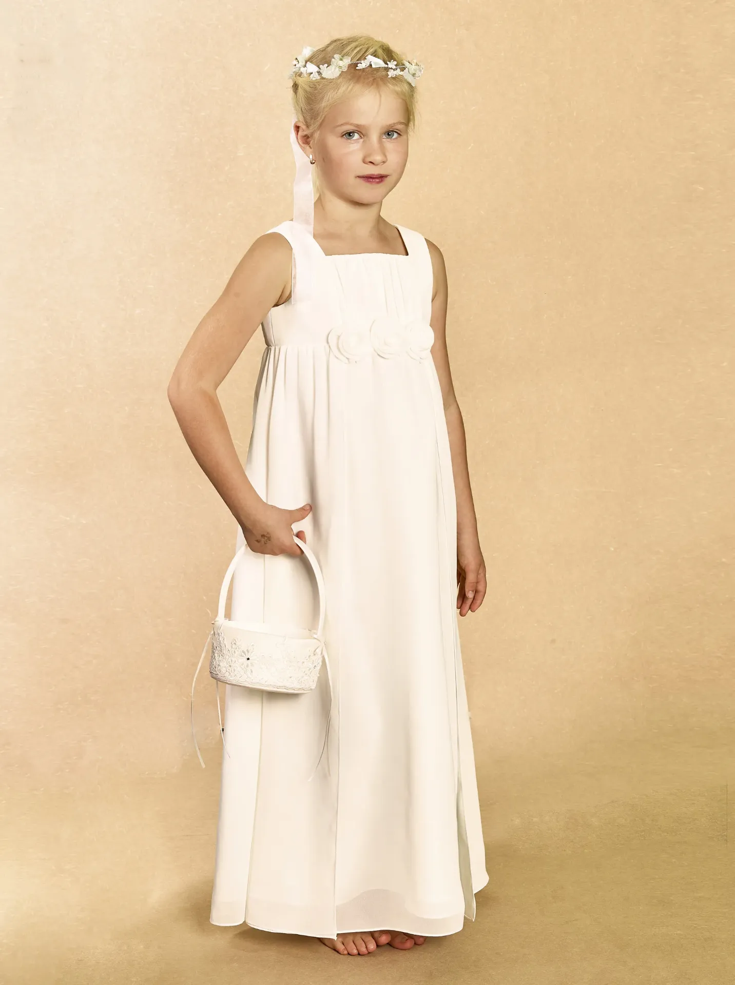 Flower Girl Dress 91957 (2-3, IVORY)